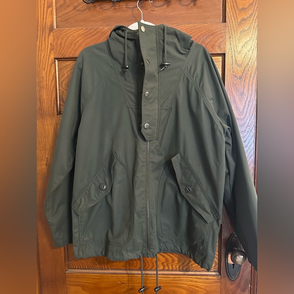 Banana Republic Men's Olive Raincoat